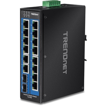 産業用16ポートスイッチングハブSFPスロット付 TRENDnet
