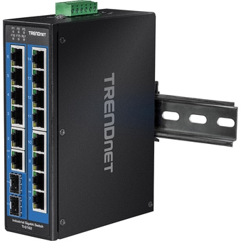 産業用16ポートスイッチングハブSFPスロット付 TRENDnet