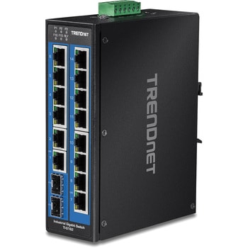 産業用16ポートスイッチングハブSFPスロット付 TRENDnet
