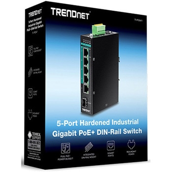産業用802.3at PoE+5ポートスイッチングハブ TRENDnet