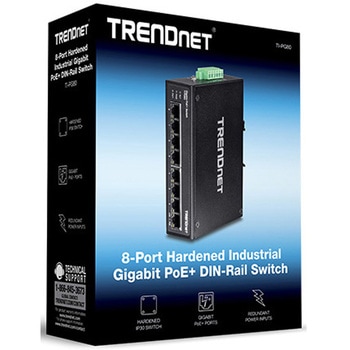 産業用802.3at PoE+8ポートスイッチングハブ TRENDnet