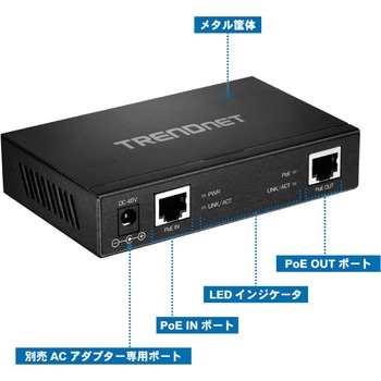 ギガビットPoE+エクステンダー TRENDnet