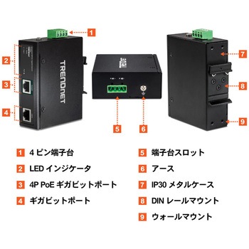 エレコムPoEインジェクター EIB-X01A-BT6 5台セット