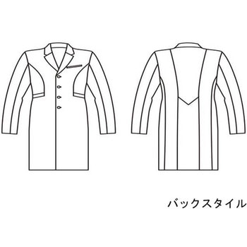 ドクターコート メンズ長袖 ホワイト JK191-11シリーズ 住商モンブラン