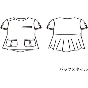 スクラブ レディス 半袖 ピーチ/アメリ ピンク LW602-22シリーズ 住商モンブラン