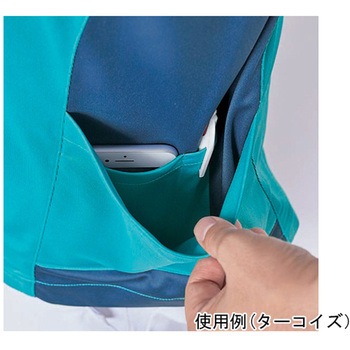 スクラブ レディス 半袖 ブルー×ネイビー CHM355-39シリーズ アズワン