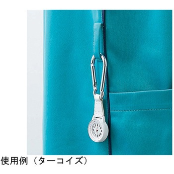 スクラブ レディス 半袖 ブルー×ネイビー CHM355-39シリーズ アズワン