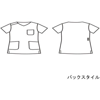 スクラブ レディス 半袖 ネイビー/アメリ ブルー LW603-93シリーズ 住商モンブラン