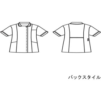 ナースジャケット 半袖 バイオレット/バイオレット LW811-66シリーズ 住商モンブラン