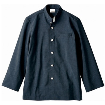 コックジャケット 兼用 長袖 ネイビー/ホワイト OV6501-9シリーズ - 住商モンブラン