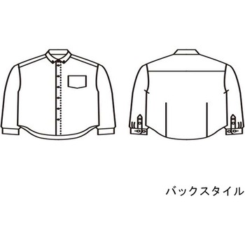 シャツ 兼用 長袖 ライトグレー OV2501-8シリーズ 住商モンブラン