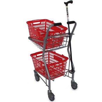コンパクトショッピングカート グレー 大和産業