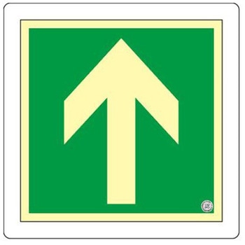 [蓄光式]床用誘導標識 300x300mm エスコ