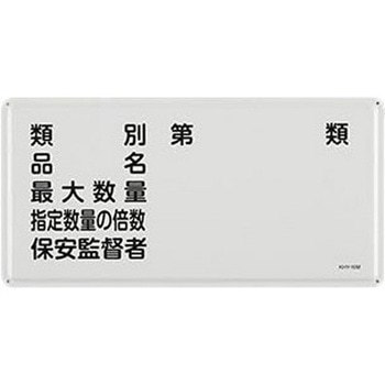 危険物標識 300x600mm エスコ