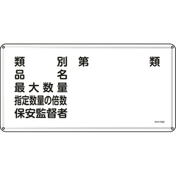 危険物標識 300x600mm エスコ