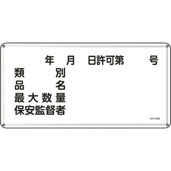 危険物標識 300x600mm エスコ