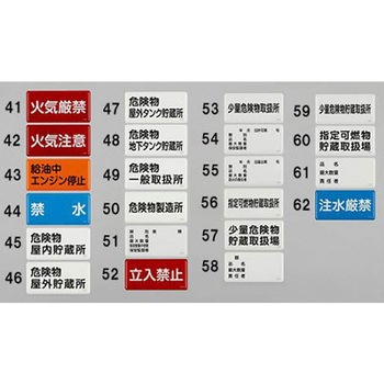 危険物標識 300x600mm エスコ