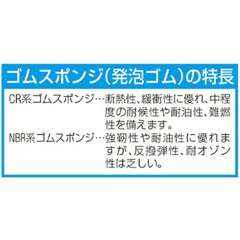 スポンジゴム(5枚) エスコ