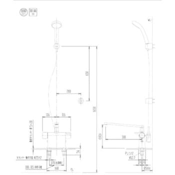 RBF-822N サーモスタット付き シャワーバス水栓 1個 LIXIL(INAX