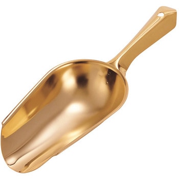 エルダー 18-8角型スコップ ゴールド 丸山ステンレス