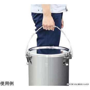 カラーパッキン付吊り下げ式ステンレス密閉容器 赤色 CTB-DREシリーズ MONOVATE(日東金属工業)