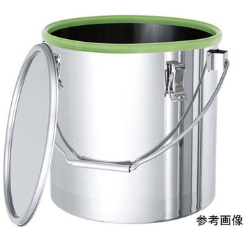 カラーパッキン付吊り下げ式ステンレス密閉容器 緑色 CTB-DGRシリーズ MONOVATE(日東金属工業)