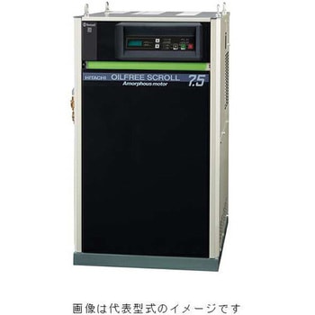 アモルファスモータ 一体型オイルフリースクロール圧縮機 SRL-Aシリーズ 日立