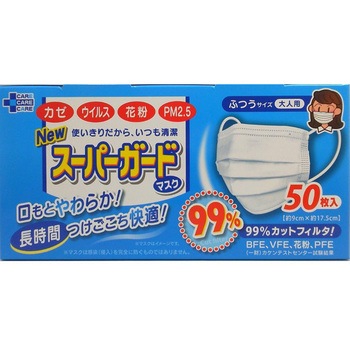 NEWスーパーガードマスク 1ケース(50枚/箱×36箱入) THT