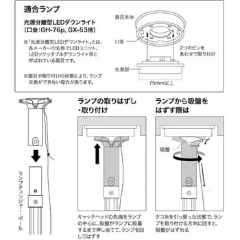 DLC-CH22 ランプチェンジャー用キャッチヘッド 1個 ジェフコム(DENSAN