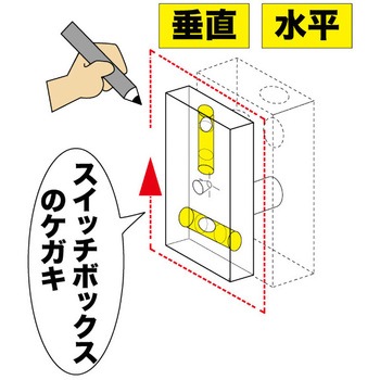 スイッチボックスケガキレベル(磁石なし) DENSAN(デンサン/ジェフコム)