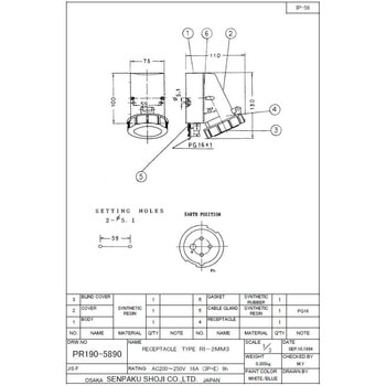 バルス IEC型防水レセプタクル 船舶商事