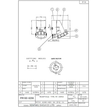 バルス IEC型防水レセプタクル 船舶商事
