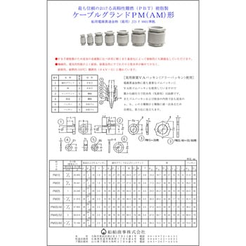 PM-25 樹脂製船用電線貫通金物 1個 船舶商事 【通販サイトMonotaRO】