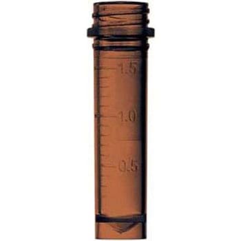 マイクロチューブ スクリュータイプ 2.0mL 自立型 アンバー BMSC0200155シリーズ ビーエム機器