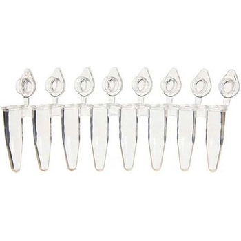 UltraFlux I 8-Strip Tubes with Individually-Attached Flat Caps， Clear BMSC0200275シリーズ ビーエム機器