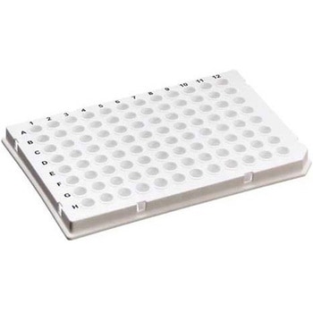 96ウェル PCRスタンダードプレート セミスカート ロープロファイル Light Cycler ホワイト BMSC0200350シリーズ ビーエム機器