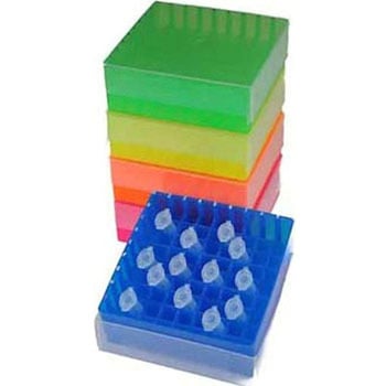 81-place Freezer Rack w/ lift-off lid， Fluorescent Assorted BMSC0200553シリーズ ビーエム機器