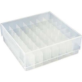 49-place Freezer Rack w/ lid， slotted base， Clear BMSC0200556シリーズ ビーエム機器