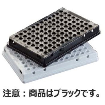 PCRプレート 96well フルスカート 0.2ml ブラック T324-96SKKシリーズ Simport