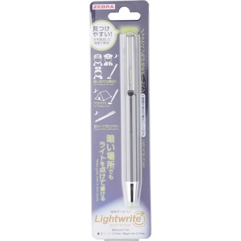 ライト付きボールペン ライトライトα 白色LED ゼブラ