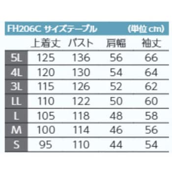 防塵コート 5L フロント樹脂ホック止め FH206Cシリーズ - 東洋リントフリー