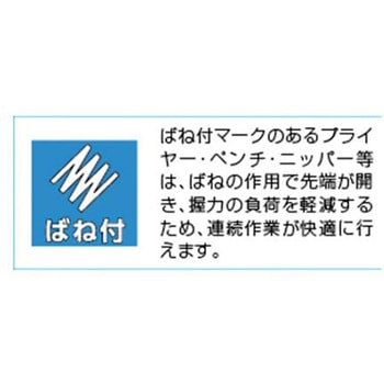 ニッパー(プラスティック用) EA536HAシリーズ エスコ