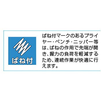 ニッパー(プラスティック用/45°) EA536HBシリーズ エスコ