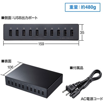 USB充電器 サンワサプライ