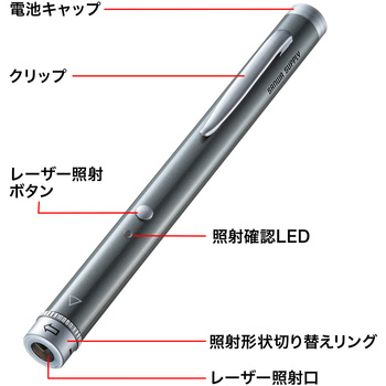 レーザーポインター サンワサプライ