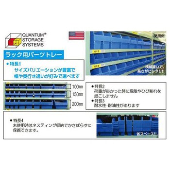 パーツトレー/ラック棚用(青) EA661EDシリーズ エスコ