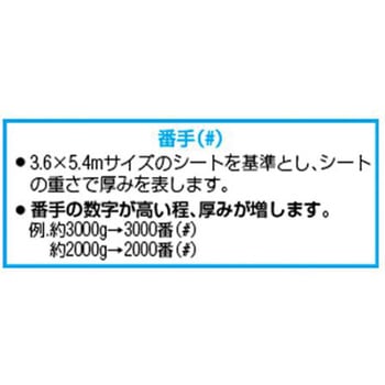 ブルーシート(#2500/防炎) EA911ABシリーズ エスコ