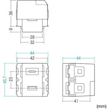 埋込USB給電用コンセント サンワサプライ