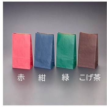 カラー紙袋(こげ茶/100枚) EA927SBシリーズ エスコ
