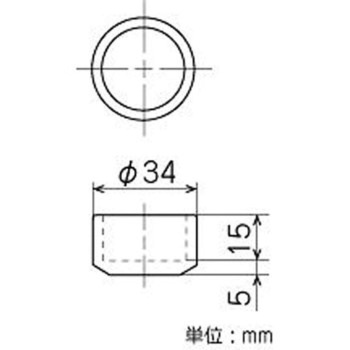 [パイプラック用]パイプキャップ(アイボリー/プラスチック製 EA976BYシリーズ エスコ